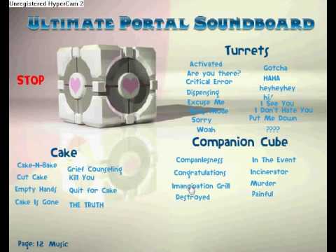 Portal soundboard