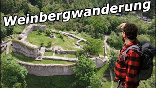 Wanderung in den Weinbergen - Zwei Burgen und ein Steinbruch