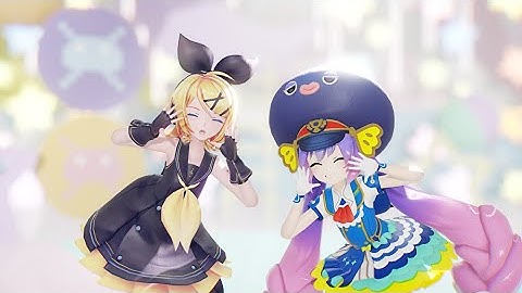 [MMD]ポジティブ☆ダンスタイム[音街ウナ・鏡音リン]