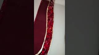 Burgundy,sandstone, Gold and Red Leaf Epoxy Geode table Part 1