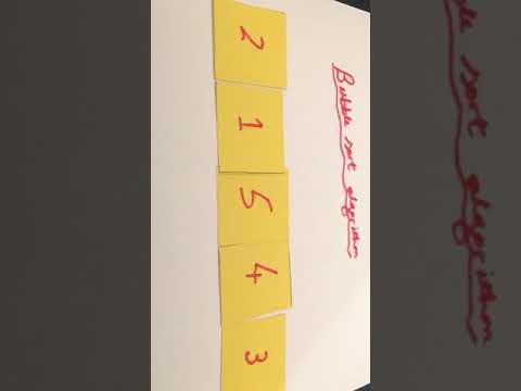 Bubble sort algorithm ICT HL