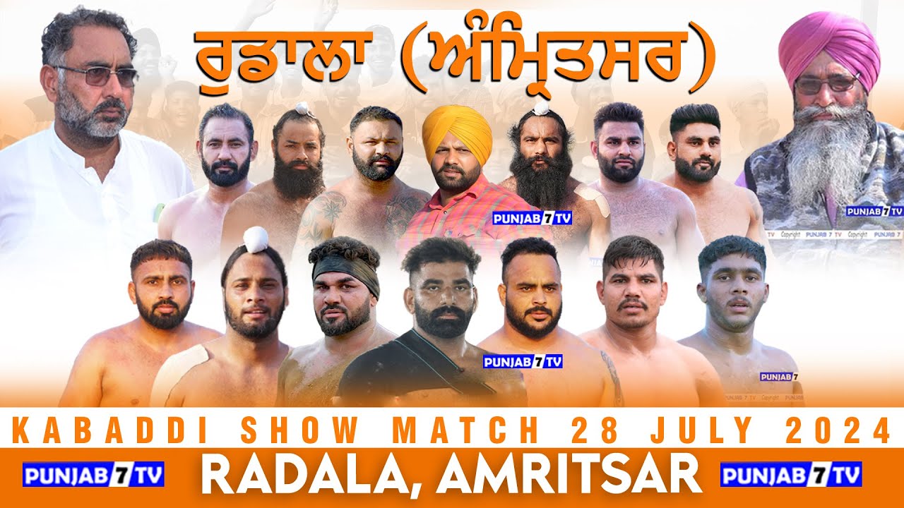🔴[LIVE] Radala (Amritsar) Kabaddi Show Match 28 July 2024 | Live Today ...