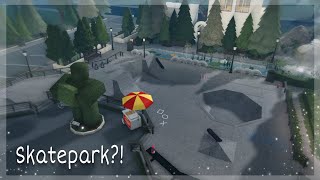 Building a SKATEPARK in my Bloxburg neighborhood!