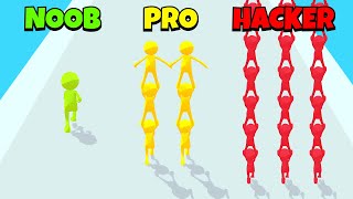 🤢 NOOB 😎 PRO 😈 HACKER | Human Color Tower | iOS - Android APK screenshot 5
