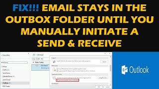 yahoo email stuck in outlook outbox