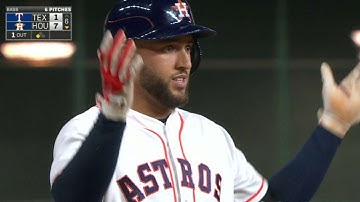 TEX@HOU: Springer hammers an RBI double to right