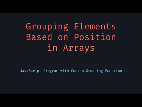 Group Array by Index and Combine with Function