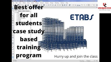 How to learn complete ETABS case study ||By- Akash Pandey||