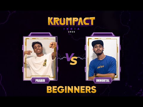 PRABIR VS IMMORTAL | TOP 8 BATTLE | BEGINNER KRUMP CATEGORY | KRUMPACT INDIA 2024