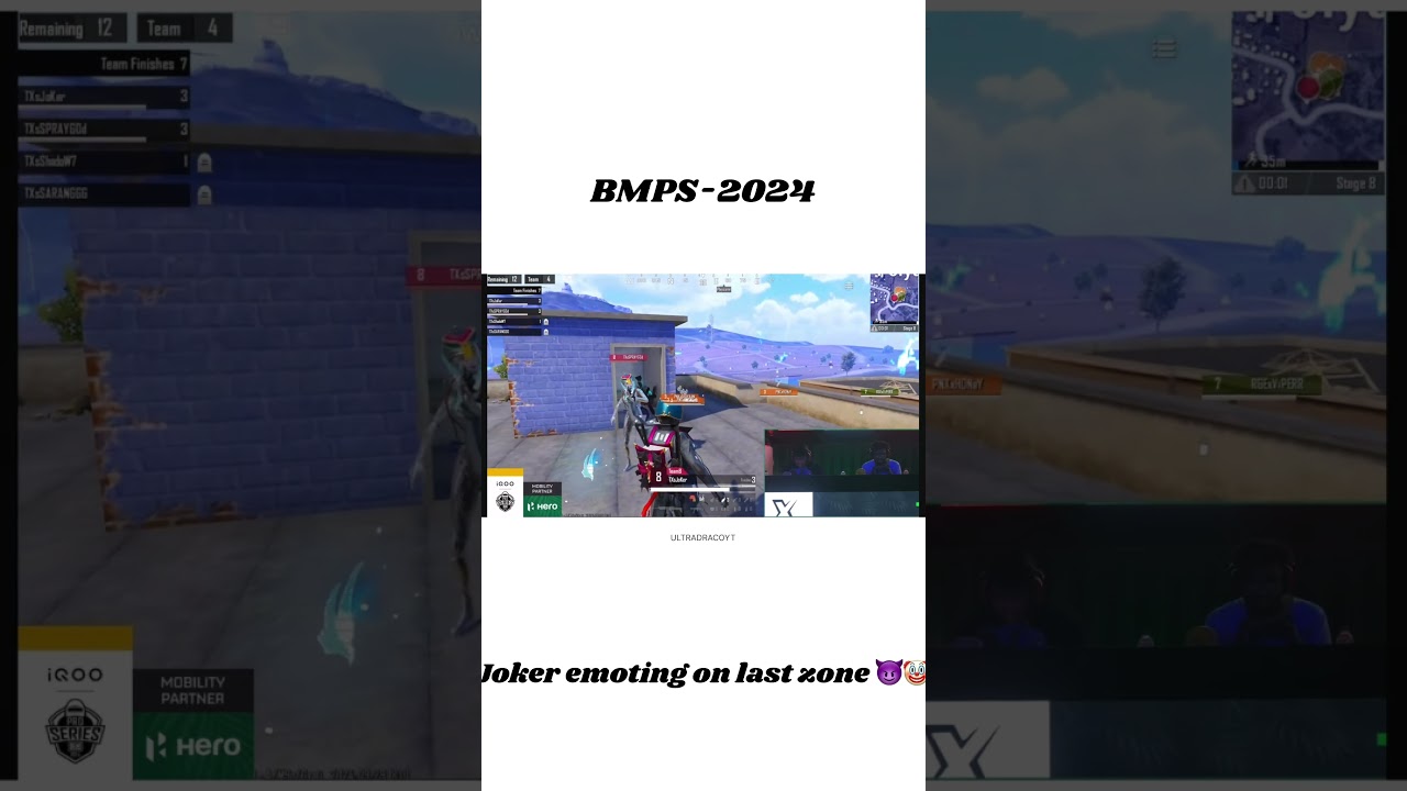 Joker emoting on last zone😈🤡 BMPS 2024