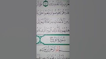 ما معنى "يوم يخرجون من الأجداث سراعا "#سورة #المعارج