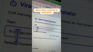 Use this AI tool to create viral threads for Facebook.