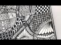 Easy zentangle art  zentangle easy pattern  zendoodle  zentangle patterns  doodle art