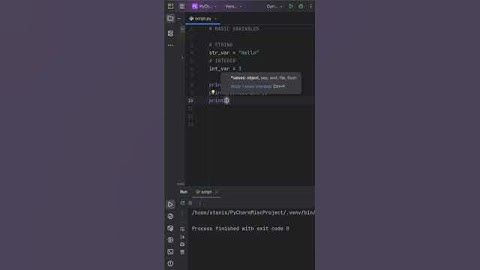 Python: Basic Variables in 60 sec! 🚀