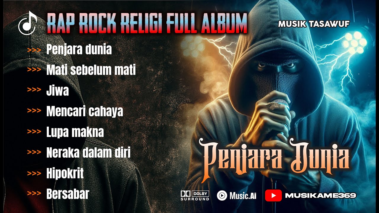 BEST RAP ROCK RELIGI | SPIRITUAL HIP HOP | PENJARA DUNIA | LIRIK DAN MUSIK MENGHENTAK JIWA
