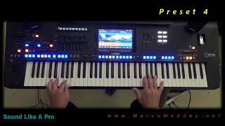 Romantic Songs Medley by Marco Mendez on the Yamaha Genos.