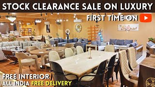 Luxury furniture stock clearance sale on Beds Sofa sets Dining table Chairs & All Furniture items