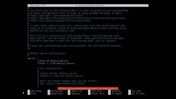Installing the NGINX web server in Ubuntu