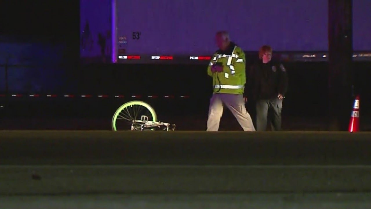Bicyclist in hospital after being hit by IMPD patrol car - YouTube