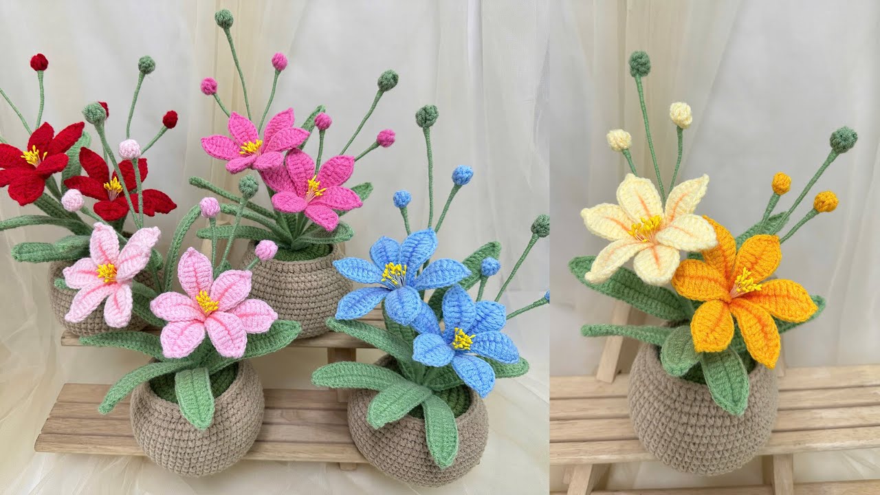 #267 How To Crochet Martian Orchids |  Móc Hoa Lan Sao Hỏa | Dương Liễu Handmade