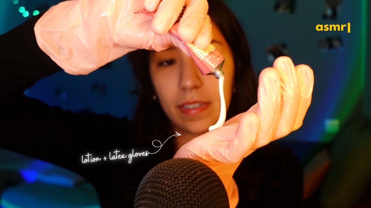 ASMR | Hand Sounds MUuUyY COSQUILLOSOS 🤤 (lotion + latex gloves)