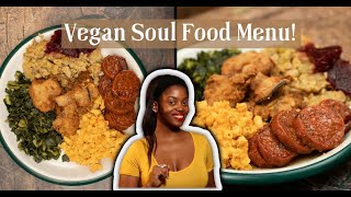 Vegan SOUL FOOD Thanksgiving Menu! | Cornbread Dressing, Fried Oyster Mushrooms, Candied Yams