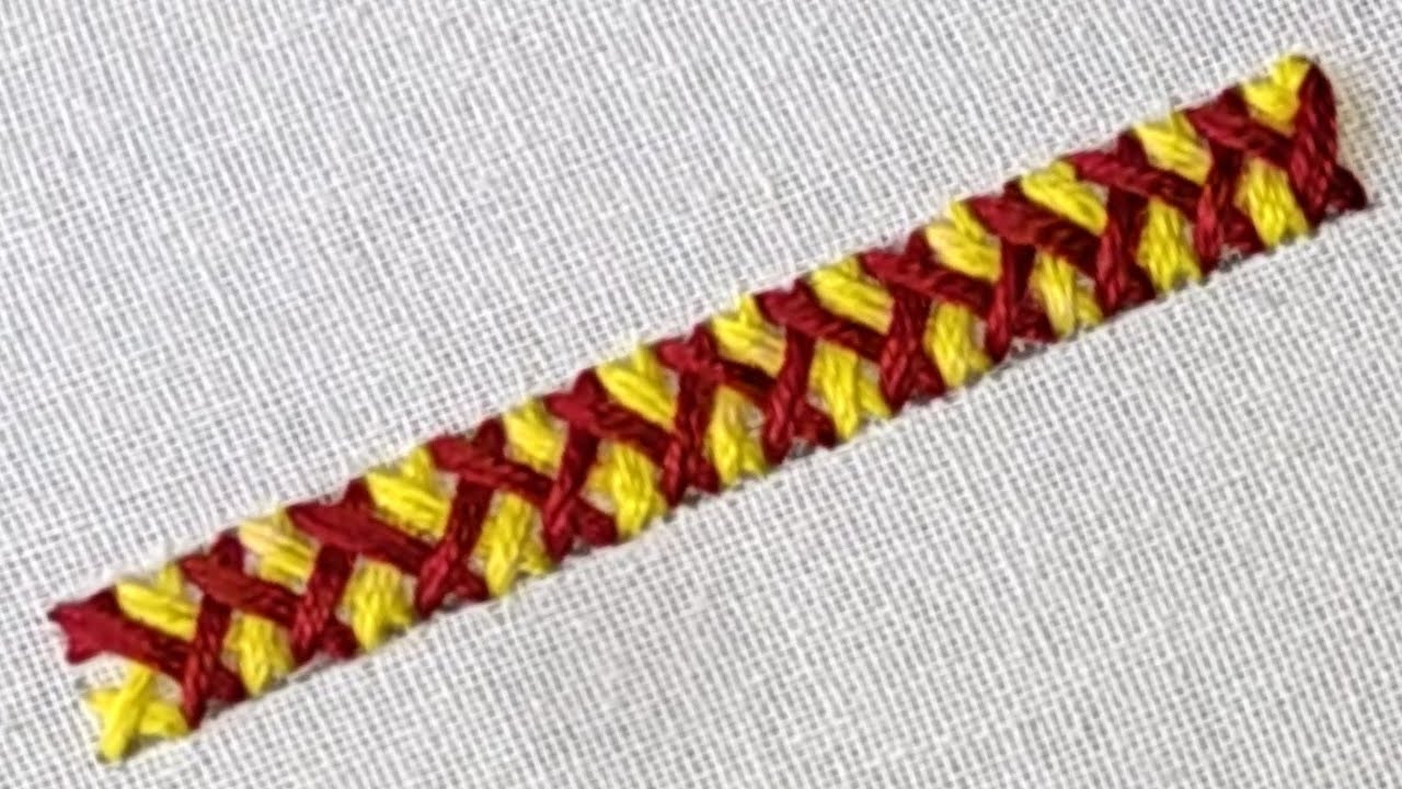 Soo Easy Attractive Simple Border Line Embroidery Design Like a Wow For ...
