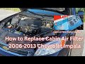 Clean Air in 5 Minutes! Chevy Impala Cabin Filter DIY (2006–2013)