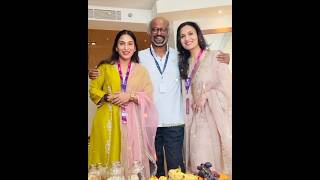 Actor Rajinikanth With Daughters Star