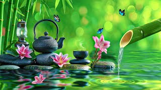 Relaxing Piano Music  Bamboo Water Fountain Sound, Sleep, Massage, Spa & Peaceful Sounds of Nature