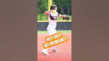 🥎 Softbal Laser naar derde, geen probleem! #hoogtepunten #shorts