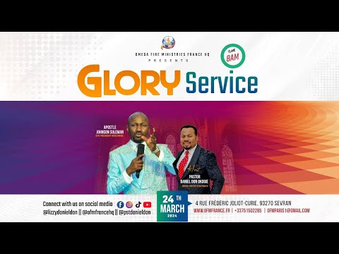 GLORY SERVICE & PASTOR LIZZY DANIEL DON'S BIRTHDAY CELEBRATION || OFM FRANCE HQ. (24.03.24)