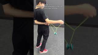 [No.331]?Todays Yo-Yo Trick: Behind Back Laceration Reverse GT Transition yoyo yoyotricks ヨーヨー