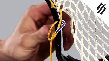 How to String a Lacrosse Head | Sidewall Knot | Step 7 | StringKing