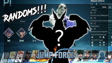 NOTHING BUT RANDOMS!!! GUESS WHO WE GOT!? RANDOM TEAMS ONLINE!! | Jump Force RANKED MATCHES