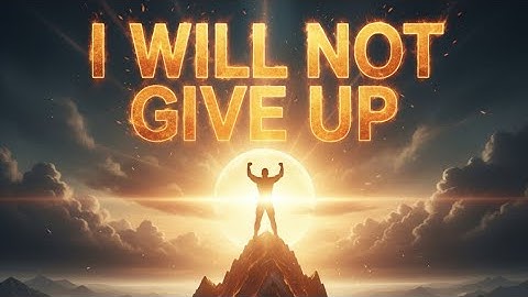 I WILL NOT GIVE UP - Powerful Motivational Speech#video #trending #giveup