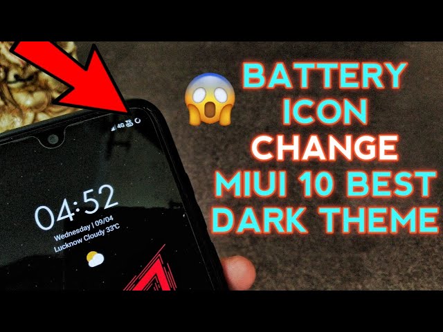 Miui 10 Best Theme | Change Battery Icon | Dark Theme | Full Dark Mode |  Boot Animation | Oneplus - Youtube
