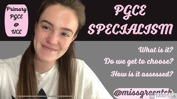 PGCE SPECIALISM....Your questions answered!