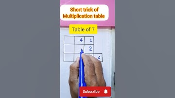 Trick for Table of 7 👌Multiplication table trick #7নামতা #tabletrick #mathstrick #shorts