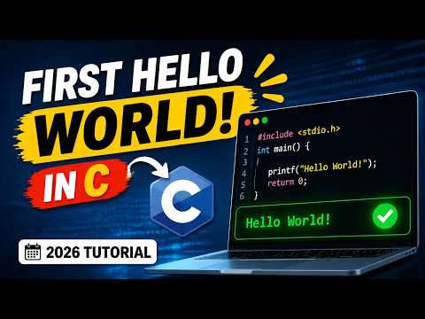 Learn C Language: Your First Hello World Program (2026 Tutorial)