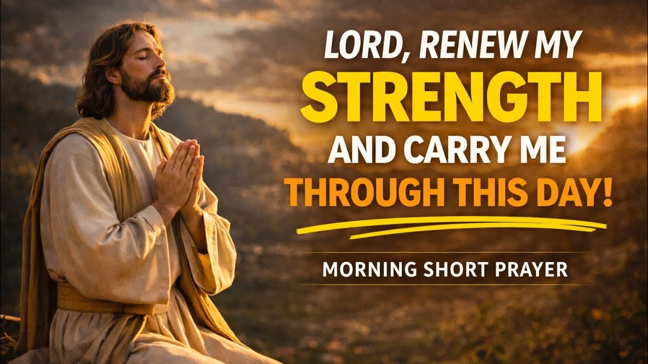 Lord, Renew My Strength and Carry Me Through This Day | Morning Prayer