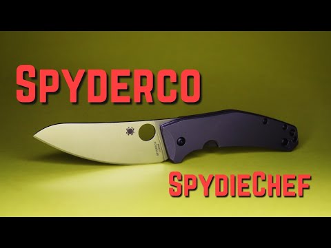 Spyderco SpydieChef W/Custom Titanium Backspacer!!! 