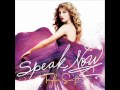 Taylor Swift - Speak Now (Lyrics)
