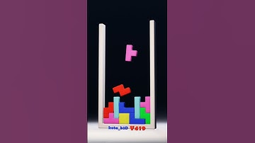 Tetris Softbody Mesh 419 / Blender Animation #softbody #games #tetris #gaming #animation #puzzle