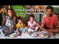 Todays cooking and eating  drumstick leaf daal mix aarvi chokha  village  vegetable dailyvlogs
