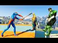 GTA 5: THAT WAS BRUTAL! SPIDER-MAN WITH A BASEBALL BAT vs SUPERHEROES! (Euphoria Physics) Ep.13
