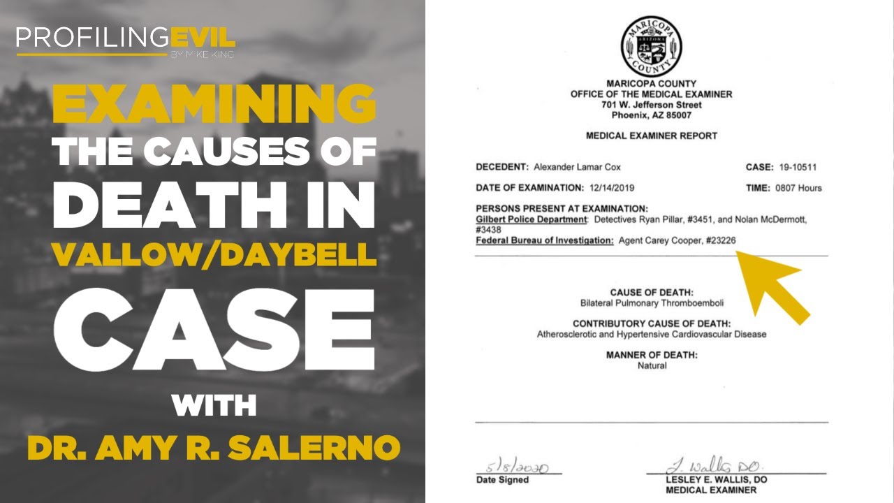Lets Examine causes of death in  Vallow Daybell case with Dr. Salerno | Profiling Evil