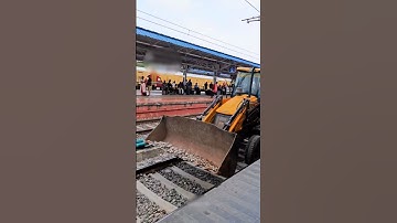 Jcb on 🔥 railway track 🚂 | #shorts