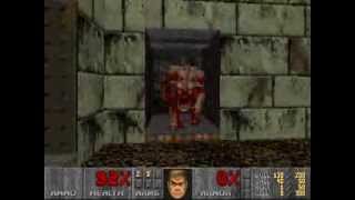 Doom(DOS) E3M5:Unholy Cathedral-Pistol start/UV Max