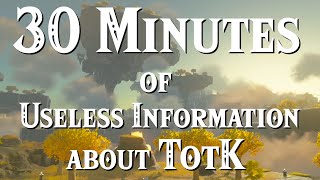 30 Minutes of Useless Information about TotK by The Tony Express 98,321 views 2 months ago 30 minutes